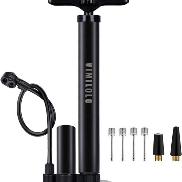 Other - Bicycle Pump, Bike Floor Pump with Gauge Inflator for Presta and Schrader Valve